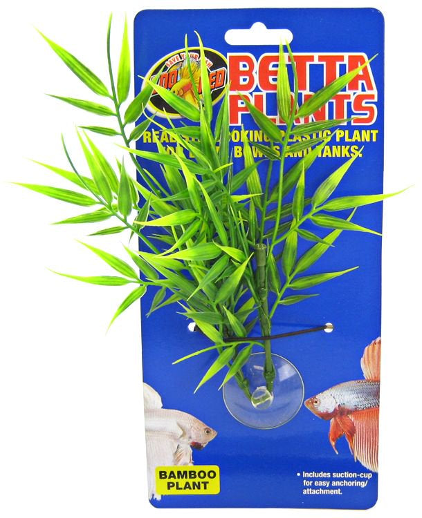 Zoo Med Bamboo Betta Plant - Naturalistic Plastic Ornament for Betta Bowls & Small Aquariums