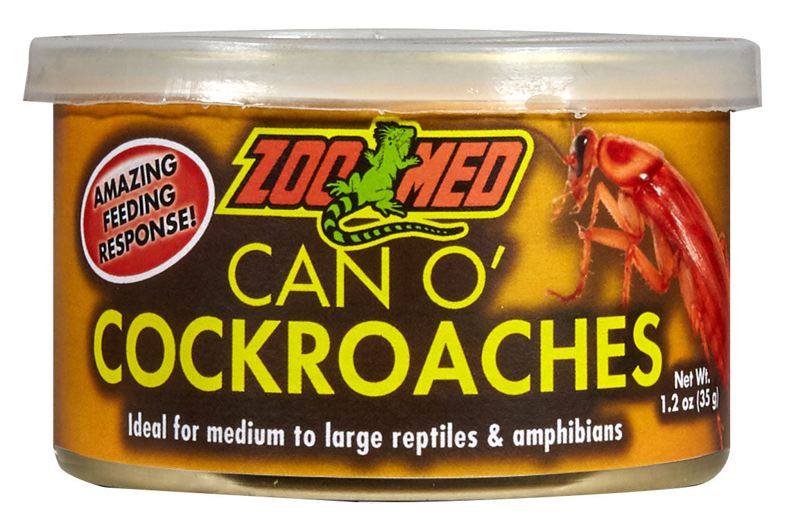 Zoo Med Can O' Cockroaches - Premium Roach Feed for Medium to Large Reptiles and Amphibians