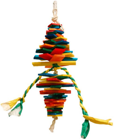 Zoo Max Spiral Hanging Bird Toy for Healthy Exotic Birds