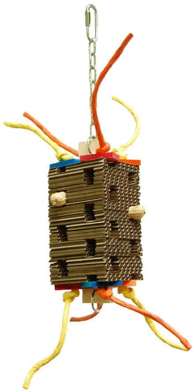 Zoo-Max Tower Hanging Bird Toy: Interactive Foraging Toy for Small, Medium, and Large Parrots