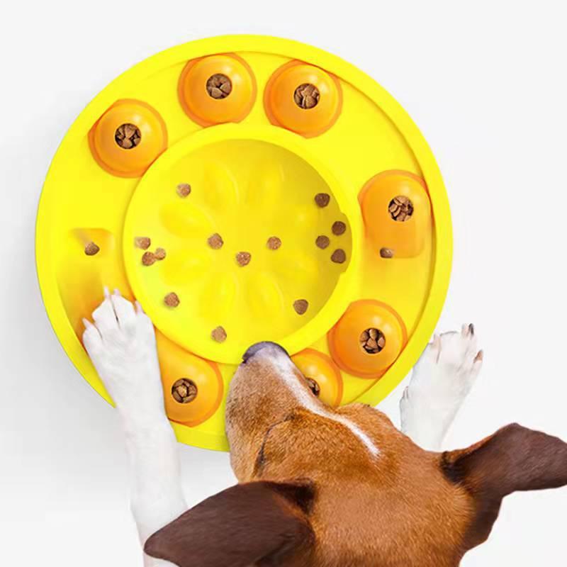 Dog Pets Puzzle Toys Slow Feeder Interactive Increase Puppy Iq Food Dispenser Slowly Eating Nonslip Bowl Pet Dogs Training Game - Dog Hugs Cat