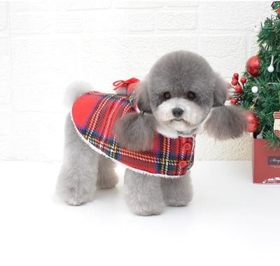 Christmas Knitted Turtleneck Dog Sweater Christmas Red Hedging Pet Winter Coat Clothes Holiday Dog Warm Clothing - Dog Hugs Cat