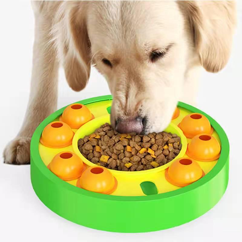 Dog Pets Puzzle Toys Slow Feeder Interactive Increase Puppy Iq Food Dispenser Slowly Eating Nonslip Bowl Pet Dogs Training Game - Dog Hugs Cat