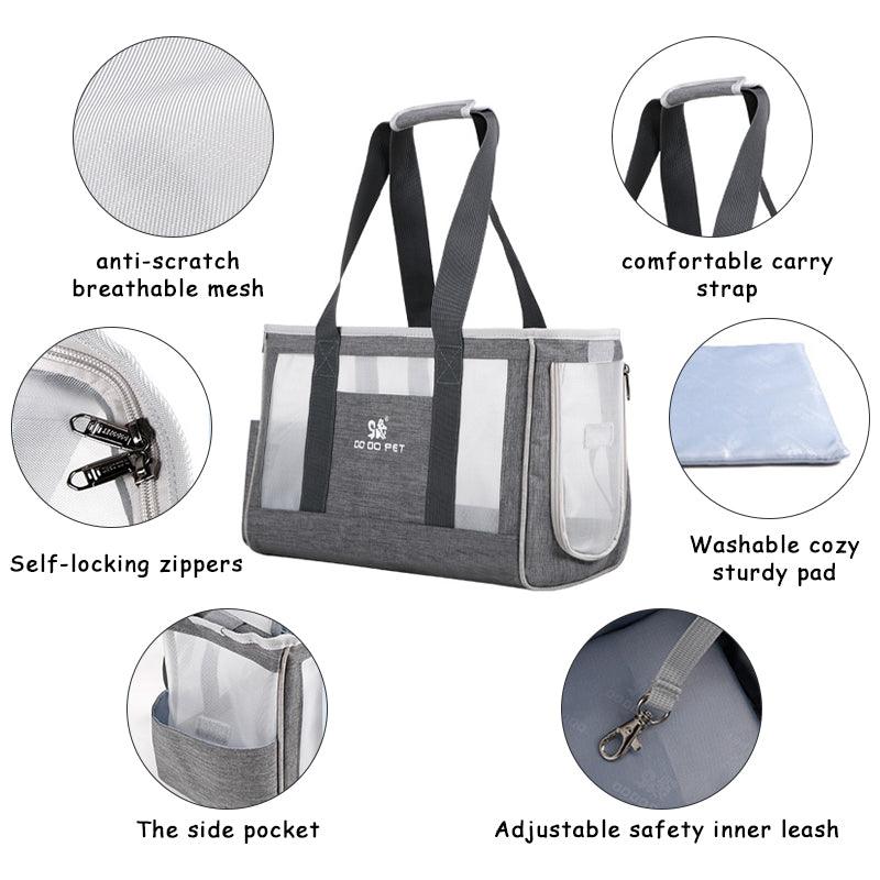 Portable Pet Cat Bag Breathable Dog Carrier Backpack Large Capacity Travel Pet Handbag For Puppy Kitten Pets Outdoor Supplies - Dog Hugs Cat