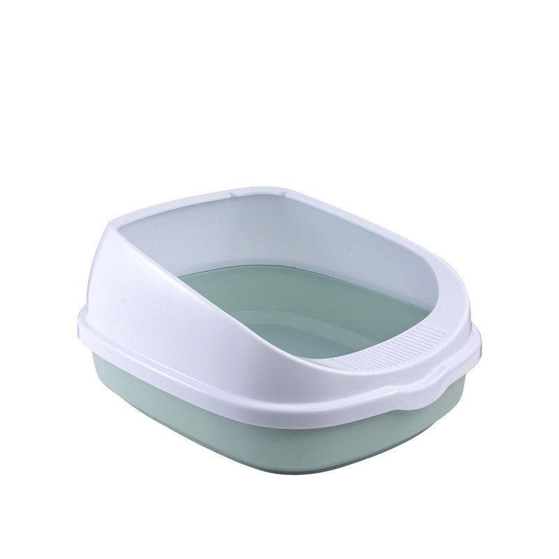 Cat Litter Box Semi-Enclosed Oversized Splash-Proof Cat Cage Can Be Placed In The Cat Toilet Small Kitten Deodorant - Dog Hugs Cat