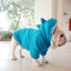 Pet Apparel Fleece Solid Color Hoodie - Dog Hugs Cat