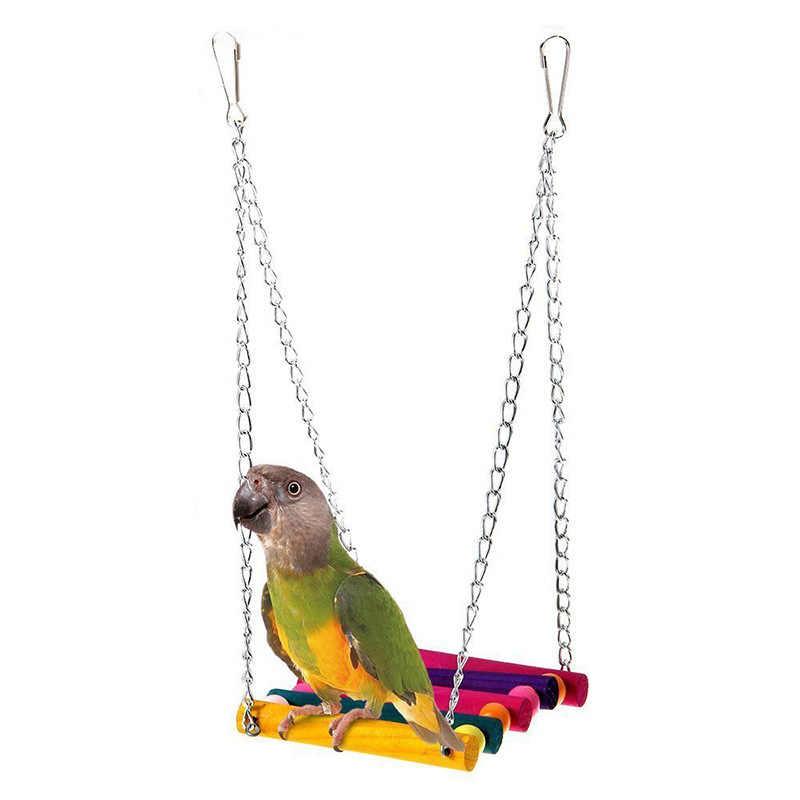 Colorful Suspension Bridge Swing Stand Bar Stand Peony - Dog Hugs Cat