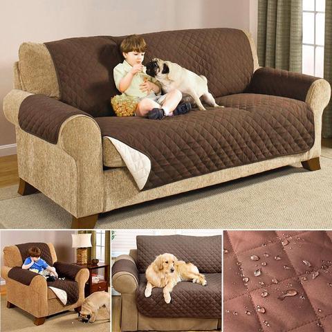 Sofa Reversible Slipcover Furniture Protector - Dog Hugs Cat