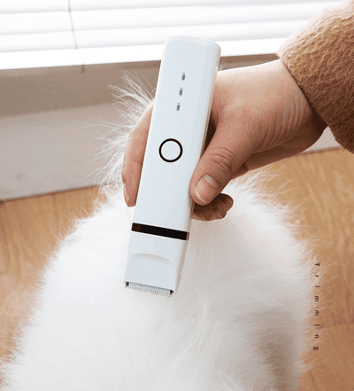 Pets Hair Trimmer Shaver Pet Grooming Tool Electrical Shearing Cutter Dog Haircut Paw Shaver Clipper - Dog Hugs Cat