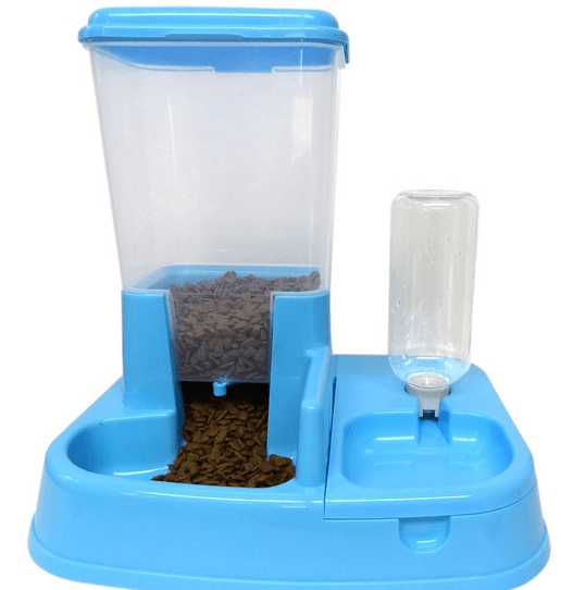 Automatic Feeder For Pets - Dog Hugs Cat