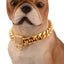 Stainless Steel Titanium Steel Gold Encryption Chain - Dog Hugs Cat