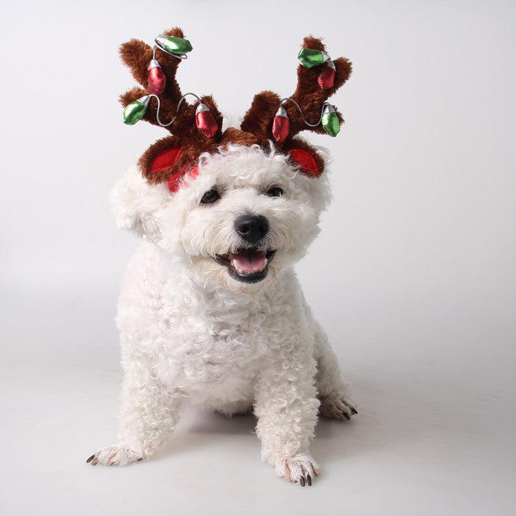 Pet Supplies Christmas Dog Hat Cat Ornaments - Dog Hugs Cat