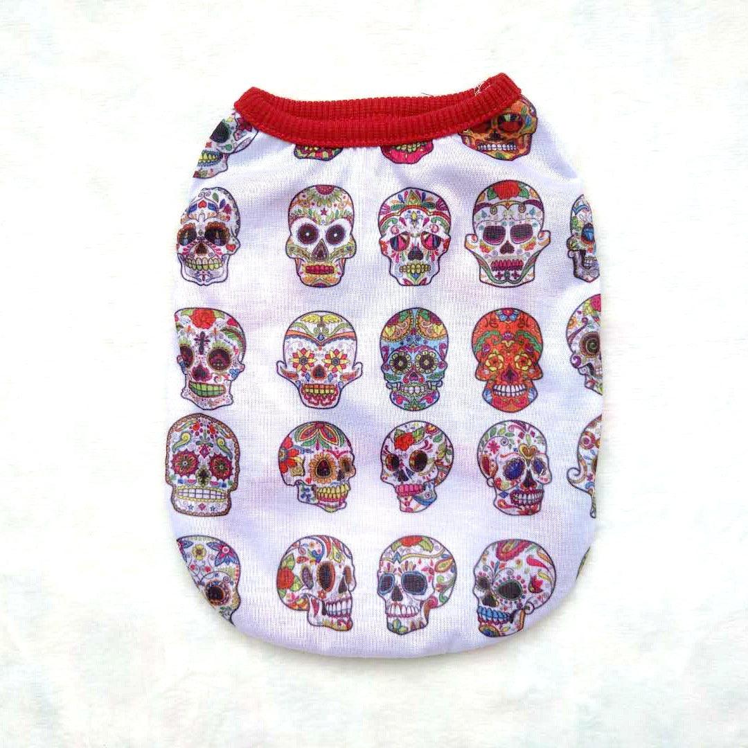 Pet Clothes Skull Halloween Supplies - Dog Hugs Cat