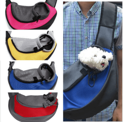 Shoulder Pet Bag Outdoor Carrier Messenger Bag Pet Backpack - Dog Hugs Cat