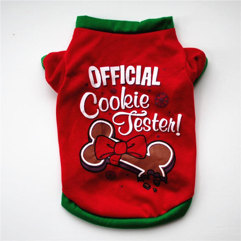 Dog Christmas Costume T-Shirt Vest - Dog Hugs Cat