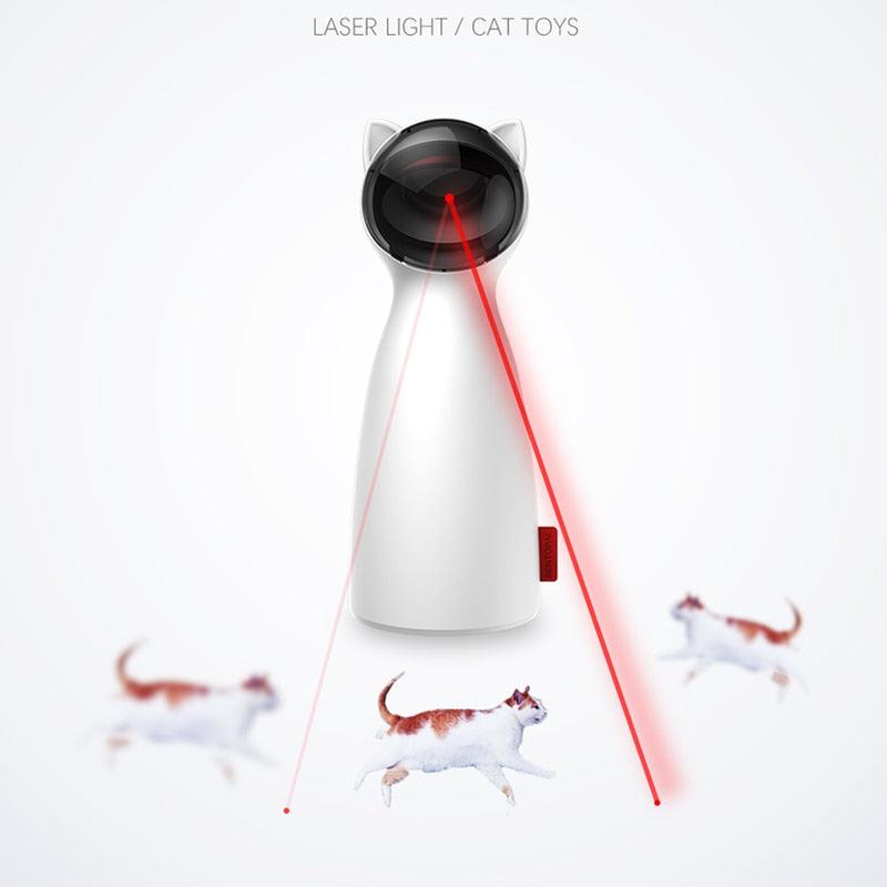 Creative Cat Pet Led Laser Funny Toy Smart Automatic Cat Exercise Training Entertaining Toy - Dog Hugs Cat