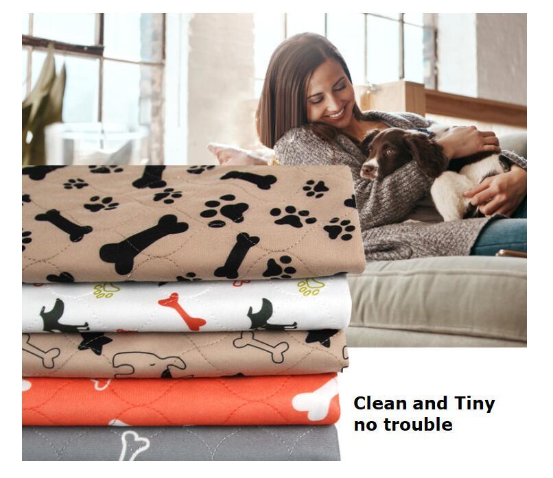 Three-Layer Waterproof Pet Absorbent Pad - Dog Hugs Cat