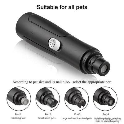 Rechargeable Usb Pet Automatic Dog Nail Grinder Animal Clipper - Dog Hugs Cat