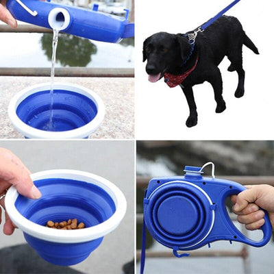 Pet Supplies With Water Bottle, Cup, Pet Rope - Dog Hugs Cat