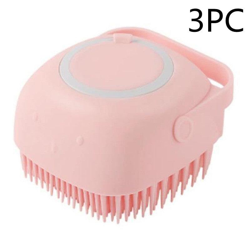 Silicone Dog Bath Massage Gloves Brush Pet Cat Bathroom Cleaning Tool Comb Brush For Dog Can Pour Shampoo Dog Grooming Supplies - Dog Hugs Cat