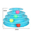 Interactive Funny Four Layer Cat Turntable Pet Ball Tower Tracks Toy - Dog Hugs Cat