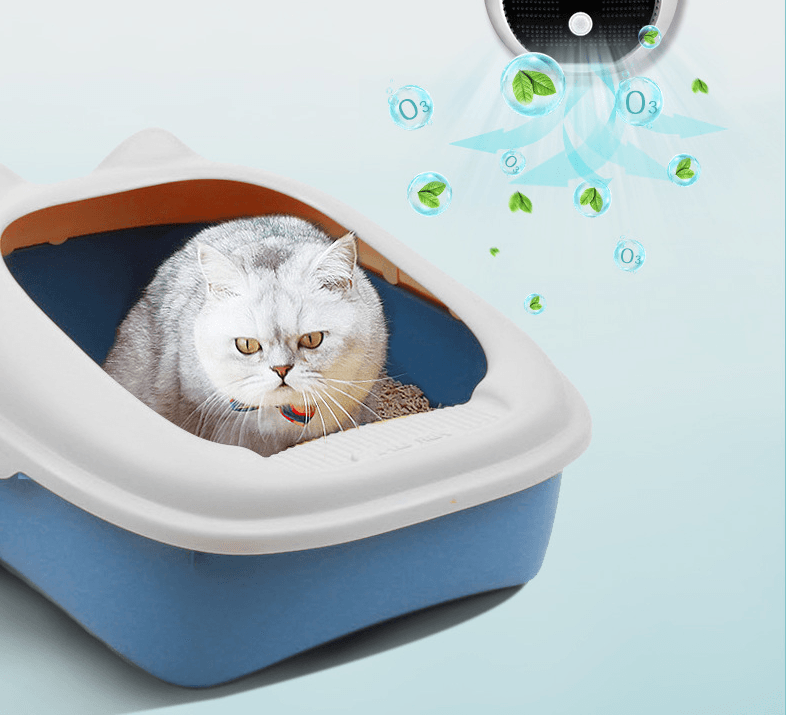 Pet Deodorant Cat Urine Litter Box Air Purifier For Cat Toilet Pet Odor Eliminator Sterilization Ozone Air Cleaner Pets Deodorization - Dog Hugs Cat