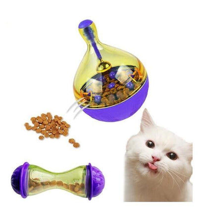Interactive Cat Iq Treat Ball Toy Smarter Pet Toys Food Ball Food Dispenser For Cats Playing Training - Dog Hugs Cat