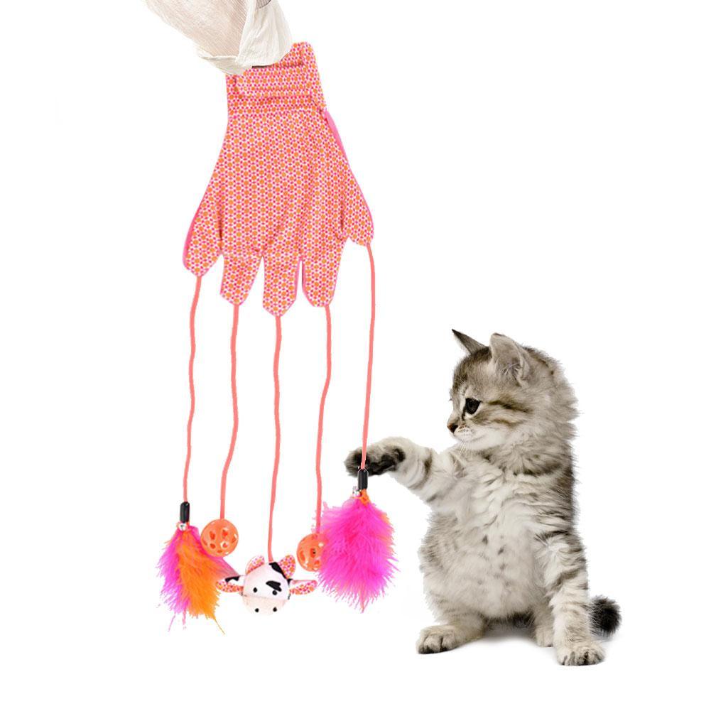 Funny Cat Gloves Toys - Dog Hugs Cat