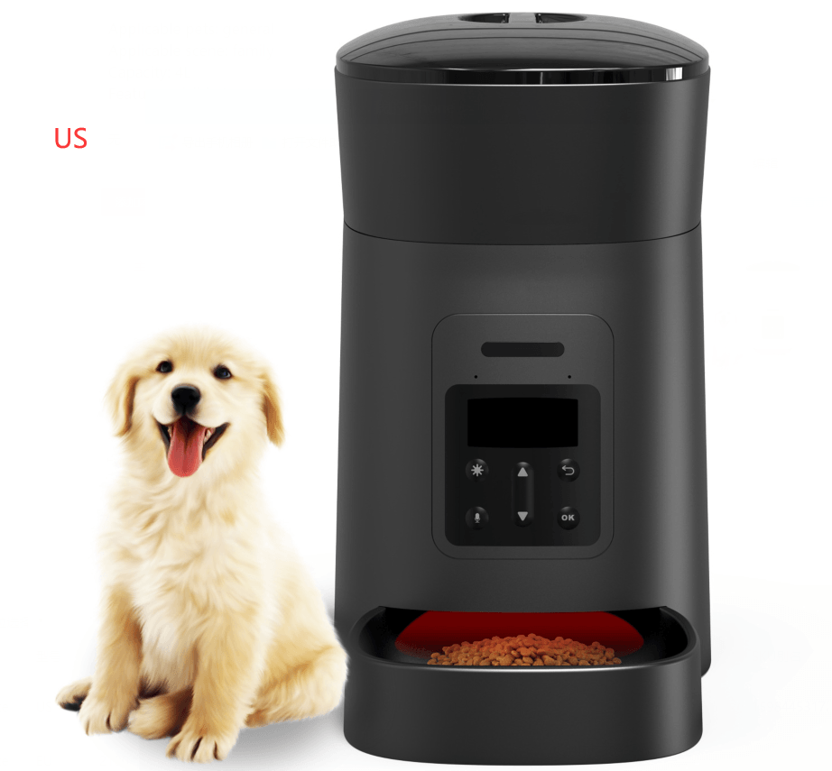 Pet Feeder Automatic - Dog Hugs Cat