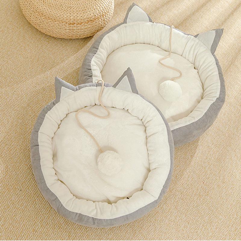 Universal Suede Cat Litter Cat Mat - Dog Hugs Cat