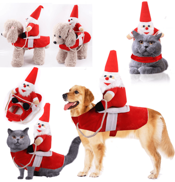 Dog Christmas Clothes Cat Christmas Clothes Pet Winter Clothes - Dog Hugs Cat