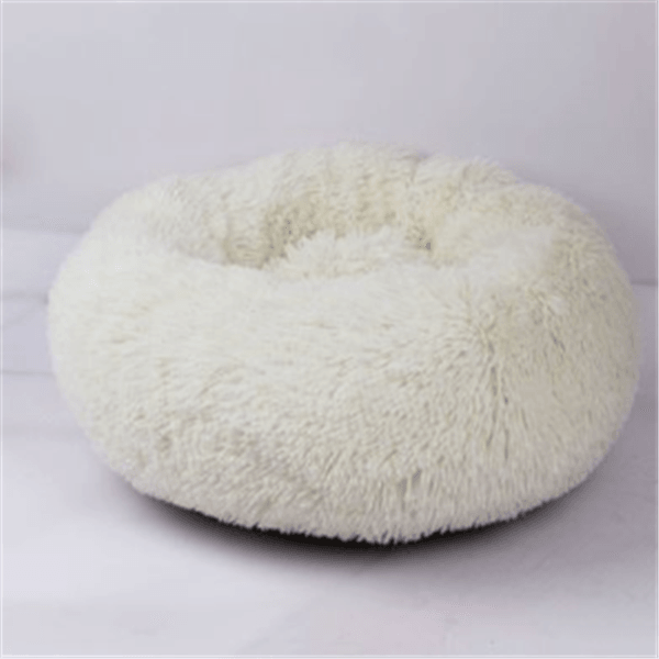 Round Long Hairy Autumn And Winter Nest Pad Cat Mattress - Dog Hugs Cat