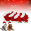 Pet Warm Plush Christmas Shoes - Dog Hugs Cat