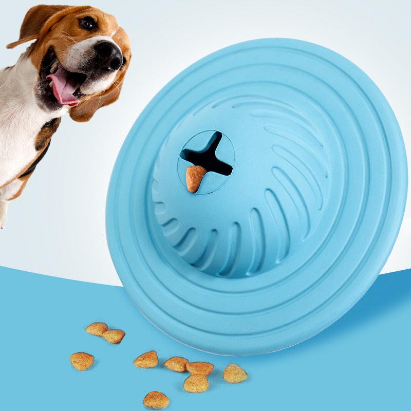 Pets Biting Toys Multi-Function Leaking Device Flying Disk - Dog Hugs Cat