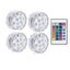 16 Colors RGB Submersible Pool Light with RF Remote Control - Illuminate Your Water Wonderland - Dog Hugs Cat