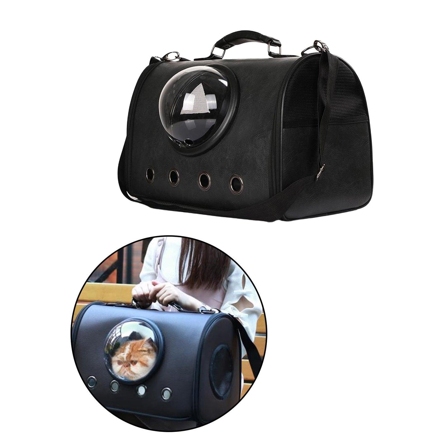 Pet Carrier For Small Dogs, Cats Puppies - Dog Hugs Cat