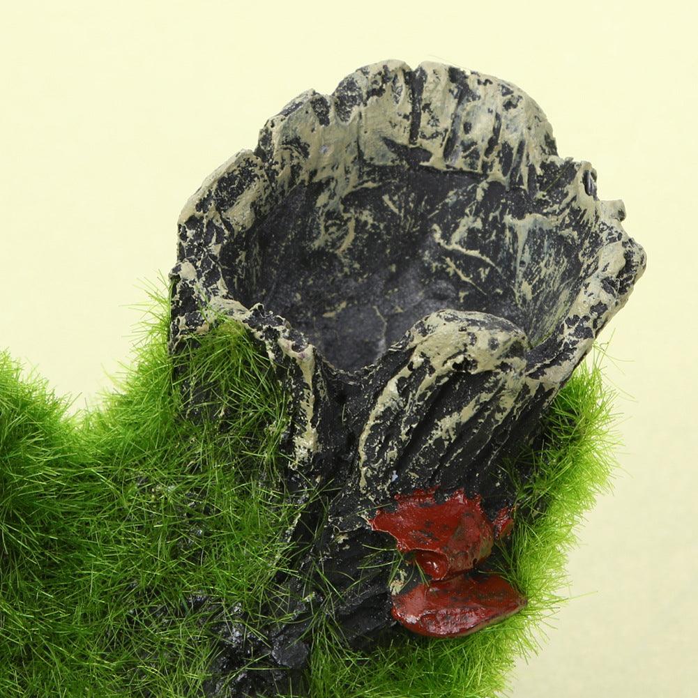 Fish Tank Decoration Imitation Moss Tree Root Shrimp Pot Shrimp Nest Spawning Tree Branches - Dog Hugs Cat