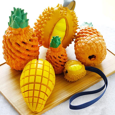 Funny Fruits Shape Dog Toy Pet Teeth Clean Molar Teeth Chew Bite Pet Toys Pets Products Gift - Dog Hugs Cat