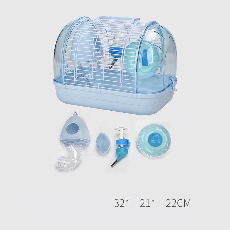 Japanese Luxury Hamster Cage Transparent Base Viewing Cage - Dog Hugs Cat