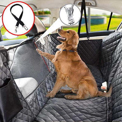 Waterproof And Scratch-Resistant Car Pet Seat Cover For Car Mesh Window Pets Supplies - Dog Hugs Cat