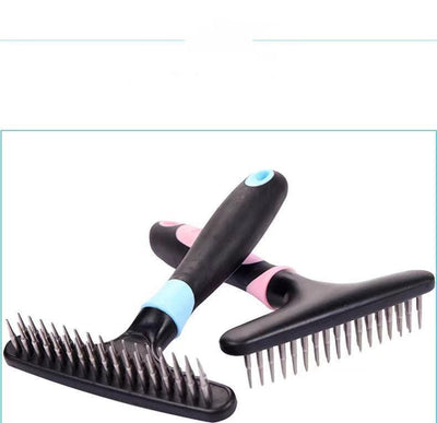 Pet Hair Removal Comb Dog Grooming Tool - Dog Hugs Cat