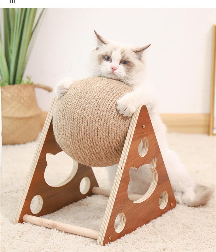 Climbing Frame Cat Litter Cat Tree Wear-Resistant Cat Scratching Board Cat Toy - Dog Hugs Cat