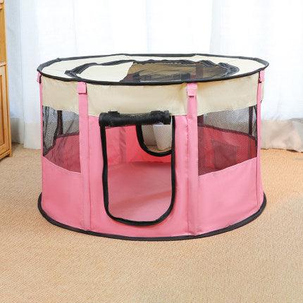 Removable Pet House Oxford Cloth Crate Room Playing Exercise Breeding Delivery Room - Dog Hugs Cat