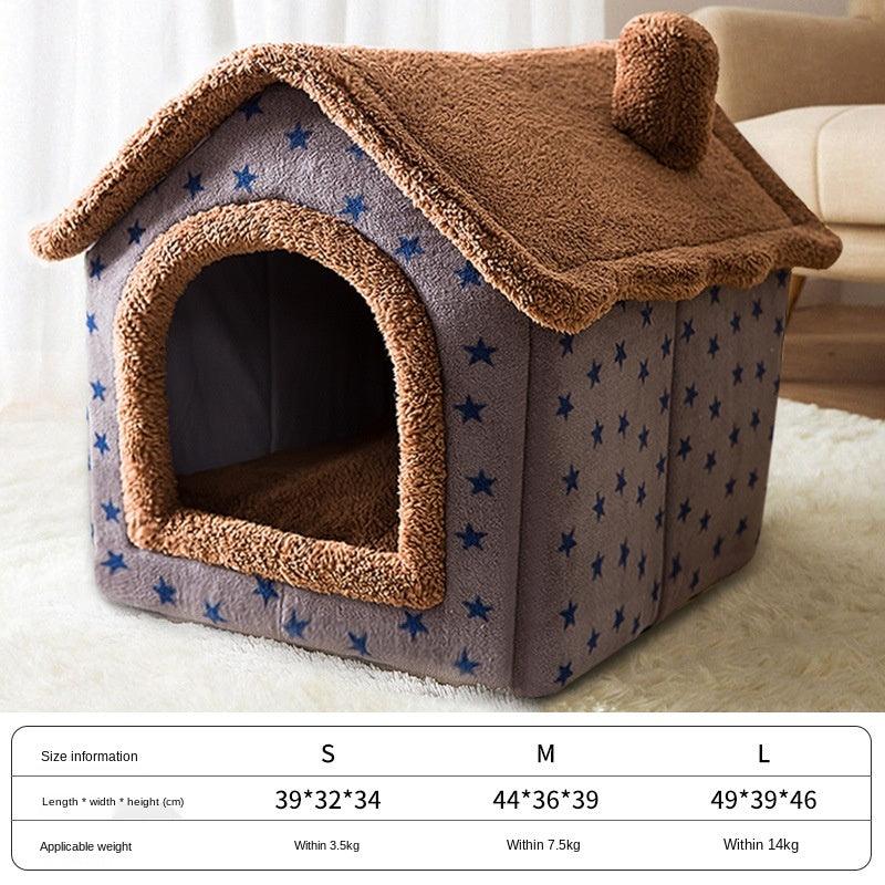 Pet Bed Small Dog Teddy Cat Litter Four Seasons Universal Dog House Dog Bed Pets Supplies - Dog Hugs Cat