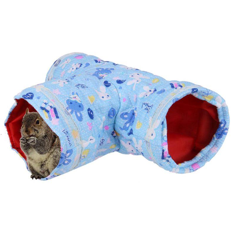 Tunnel Toy Hamster Hedgehog Rabbit Rat Bed Small Pet Birds - Dog Hugs Cat