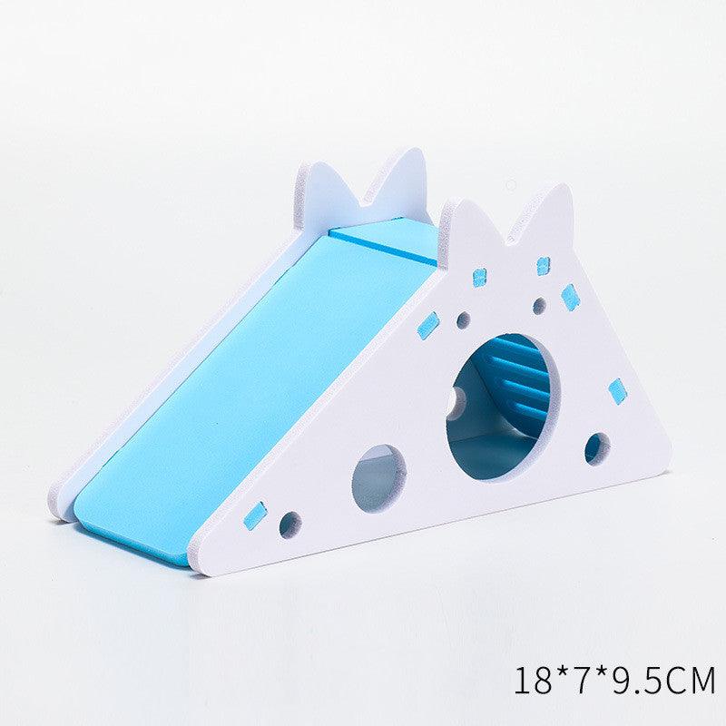 Hamster Nest Small House Wooden Golden Bear Hut - Dog Hugs Cat