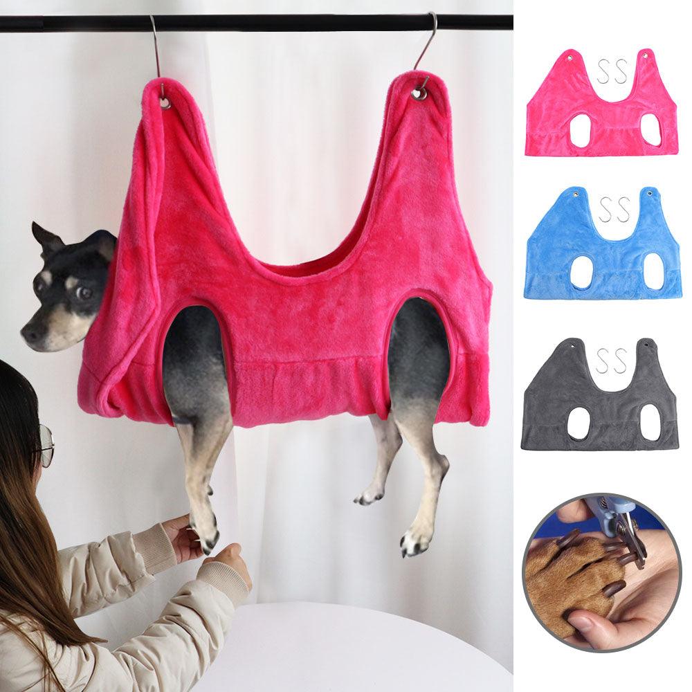 Convenient Pet Grooming Hammock Helper Restraint Bag - Dog Hugs Cat