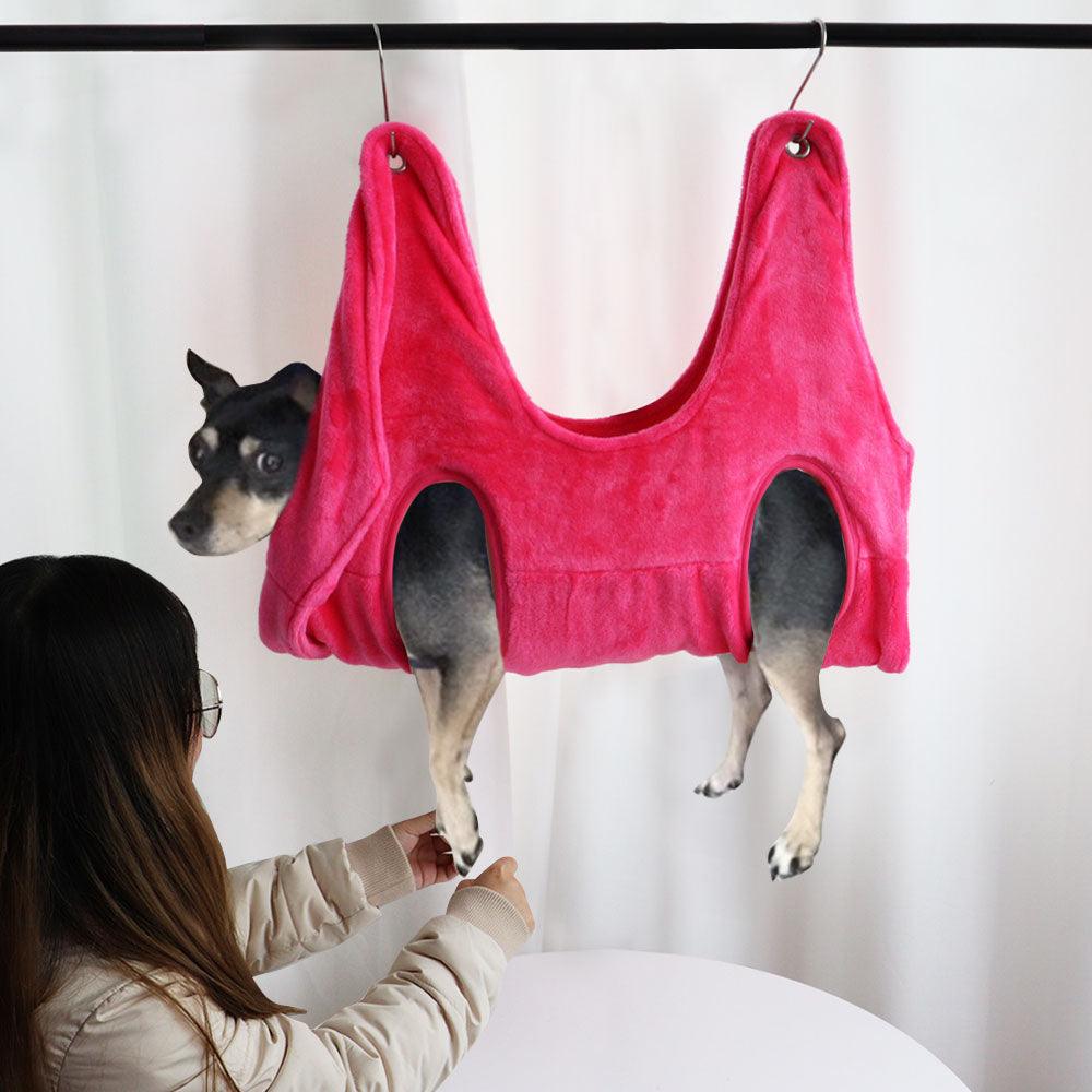 Convenient Pet Grooming Hammock Helper Restraint Bag - Dog Hugs Cat