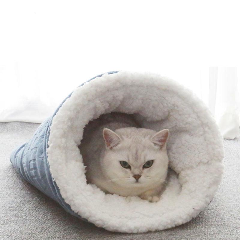 Cat Nest Christmas Plus Soft Nest Cat Sleeping Bag Cat Nest Cat Supplies Pet Four Seasons Universal Cat Mat - Dog Hugs Cat