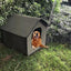 Pet House Outdoor Waterproof Weatherproof Dog Kennel Cat House Foldable Pet Shelter For Pets Indoor Outdoor Sleeping - Dog Hugs Cat